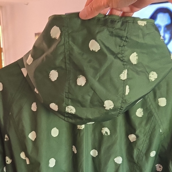 Green Polka Dot Women's Rain Jacket  ✨️ Size 2X ⭐️✨️ - Picture 5 of 11